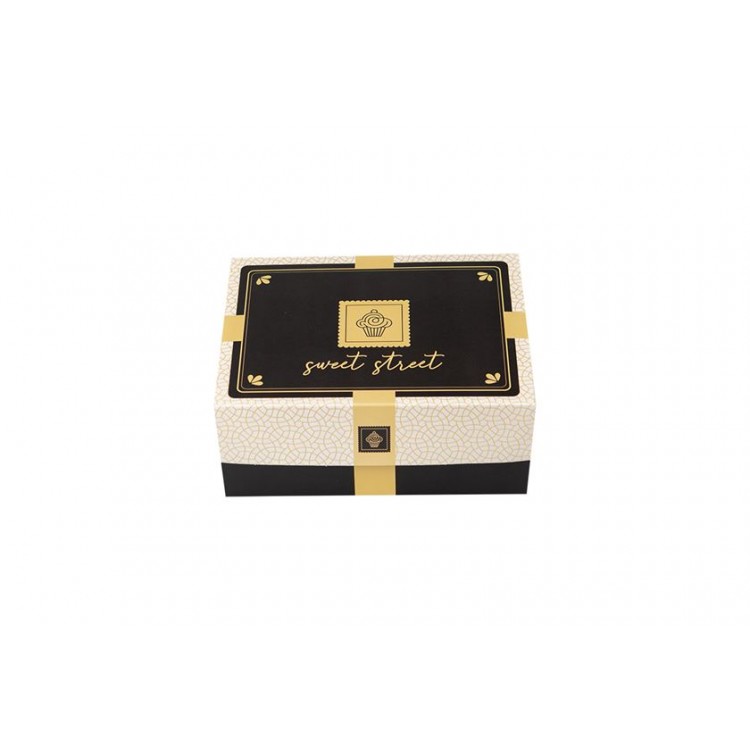 Krabica na zákusky, 19 x 4,5 x 8 cm, street [10 kg, 129 ks] č.30